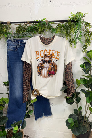 Boojee Ghost Tee Natural T Shirt The Crystal Ranch