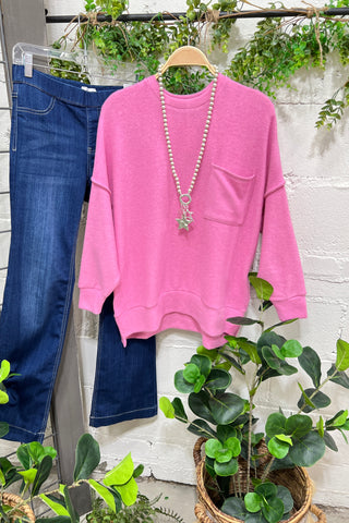 Weekend Vibes Candy Pink Shirts & Tops Zenana