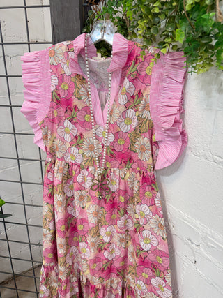 Allison Maxi Dress Pink Dresses Jodifl