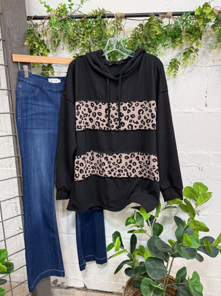 Zelda Black Leo Shirts & Tops Heimish USA