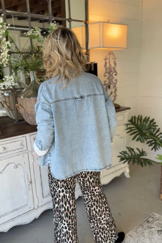 Sierra Shirt Denim by Bibi Shirts & Tops Bibi