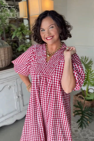 Harrison Long Dress Crimson by Umgee
