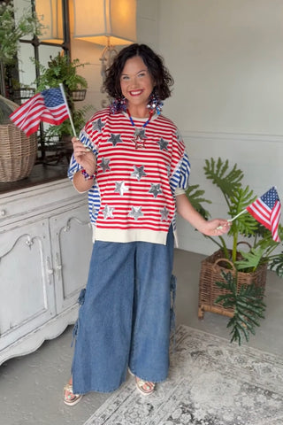 Liberty Belle Top Red