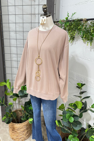 Haven Sweatshirt Blush Taupe Sweatshirt HYFVE