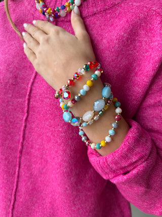 Brilliance Bracelet Blue Multi by Pink Panache Bracelets Pink Panache