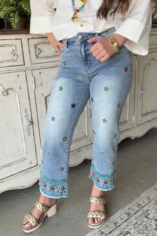 Carleen Jeans Washed Denim by Easel Jeans Easel