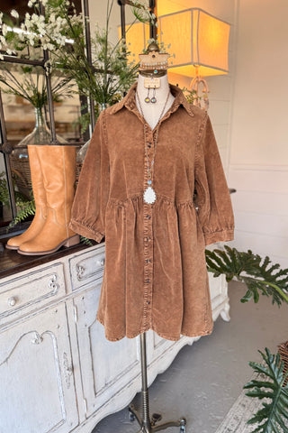 Teresa Dress Mocha by Umgee Dresses Umgee