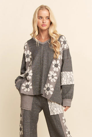 Petal Pusher Top Charcoal/Mocha Shirts & Tops Davi & Dani