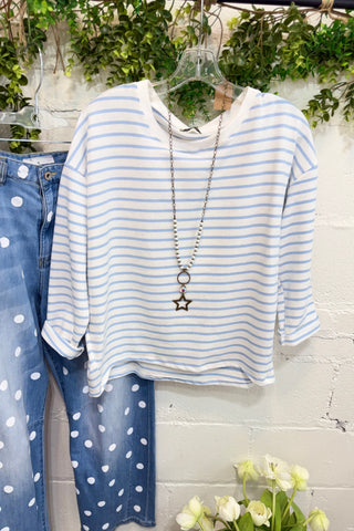 Westside Top Lt Blue Shirts & Tops Hope
