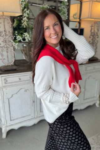 Misbehavin Sweater Wrap Red Wrap Original USA