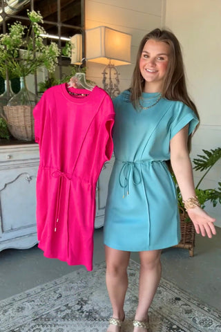 Mint Blue Mini Dress by Umgee Dresses Umgee