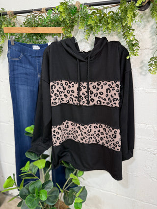 Zelda Black Leo Shirts & Tops Heimish USA