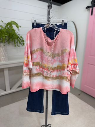 Maui Glow Sweater Blush Sweater OHLALA