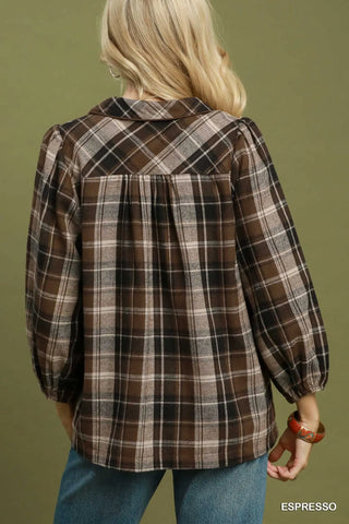 Rowan Top Espresso by Umgee Shirts & Tops Umgee