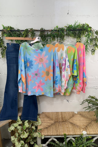 Daisy Dreamin Blue/Multi sweater OHLALA