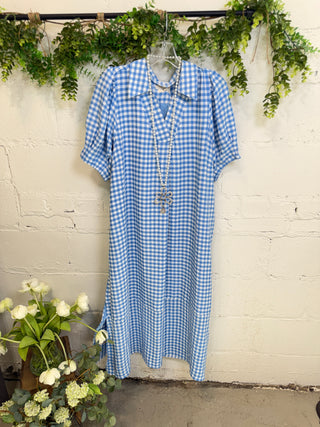 Cotton State Midi Dress Blue by Umgee