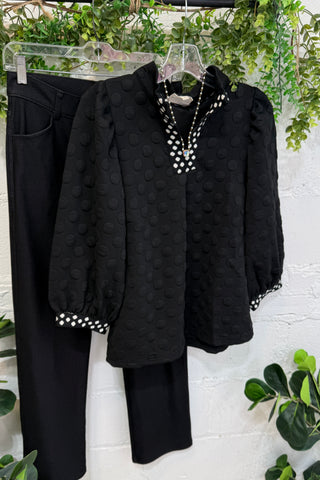 Peabody Top Black by Umgee