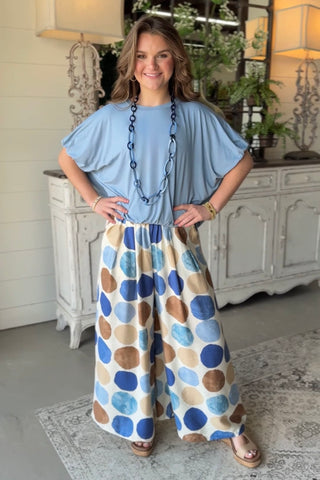 Double Bubble Top Slate Blue by Umgee Shirts & Tops Umgee