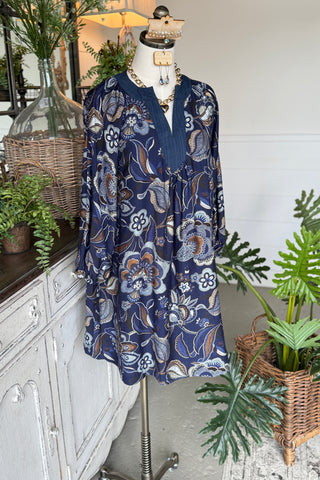 Maxine Dress Navy by Umgee