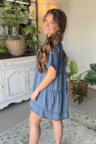 Deja Blue Dress Dk Denim