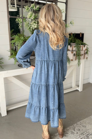 Cove Denim Dress by Easel Dresses Easel