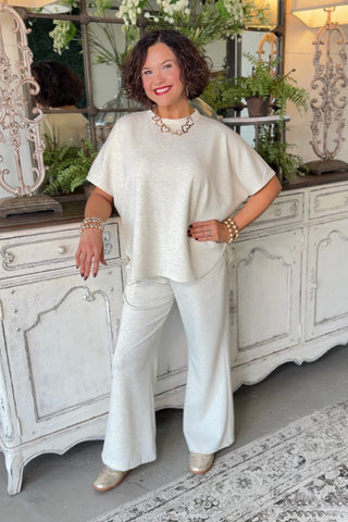 Debbie Pant Set Vanilla Top & Pant Set Zenana