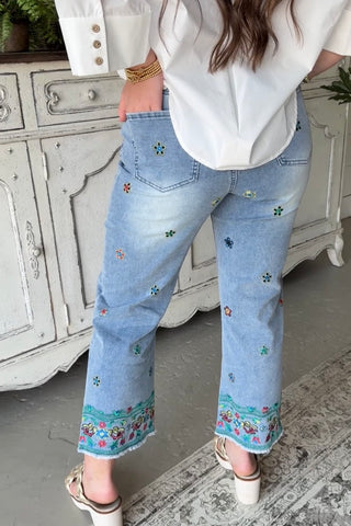 Carleen Jeans Washed Denim by Easel Jeans Easel