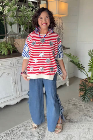 Liberty Belle Top Red