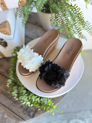 Wildflower Wedge Sandals White by Corky’s Sandal Corky's Footwear
