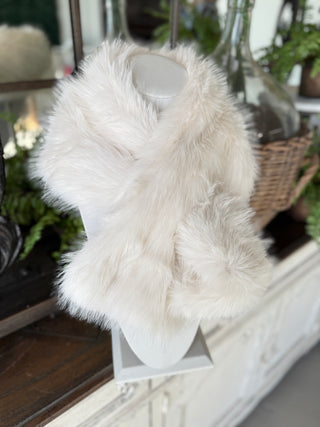 Winter Mode Scarf Ivory Scarf Carol's Boutique