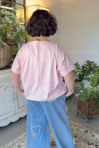 Dumplin Top Blush by Easel Shirts & Tops Easel