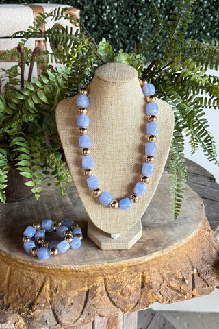 Ortega Necklace Lt Blue
