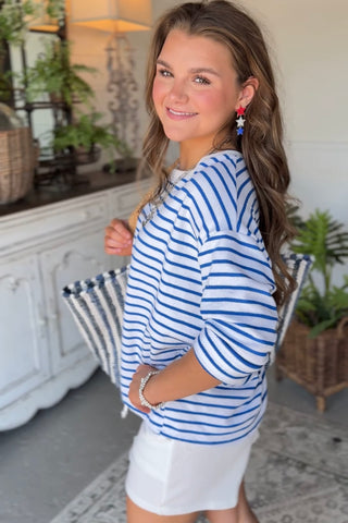 Westside Top Blue Shirts & Tops Hope