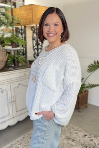 Snowball Sweater White