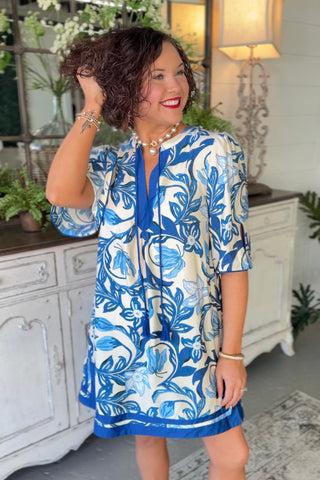 Key West Dress Blue by Umgee Dresses Umgee