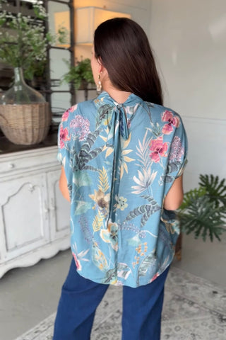 Ricki Top Teal by Umgee