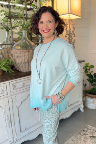 Happiness Top Aqua Shirts & Tops MuMu/JY