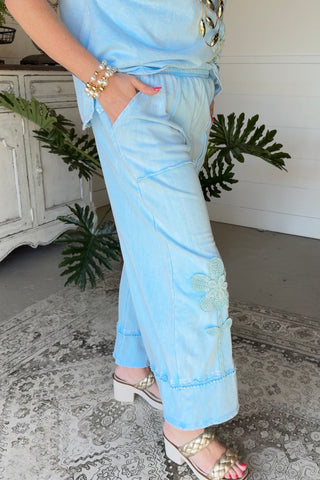 Weekend Getaway Pants Baby Blue Pants J Her