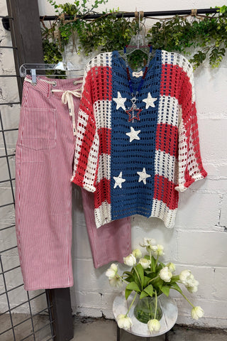 Red White and Beautiful Sweater