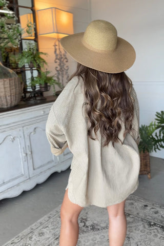 St Pete Top Taupe Shirts & Tops Giada Fashion