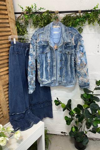 Blossom Grove Jacket Denim