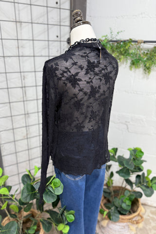 Straight Laced Black Shirts & Tops Umgee