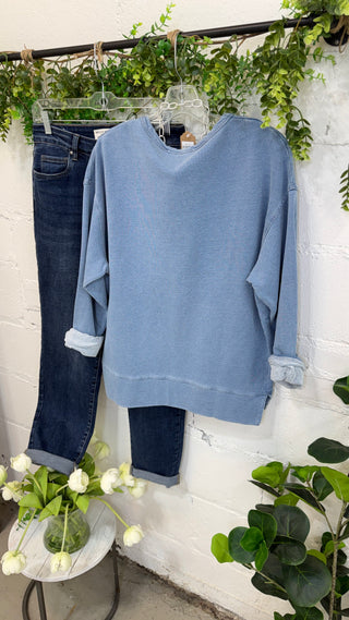 Ingle Top Lt Blue Shirts & Tops Tres Bien