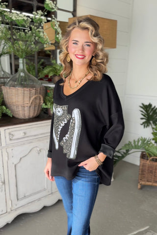 Get Your Kicks Black Shirts & Tops D Style