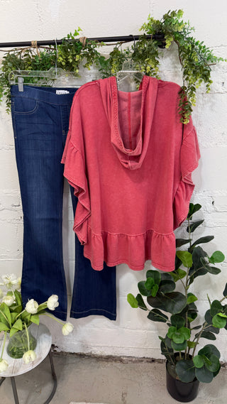 Fly By Top Boho Red by Easel