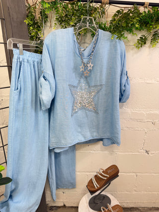 Lone Star Top Blue Shirts & Tops Sole Luna