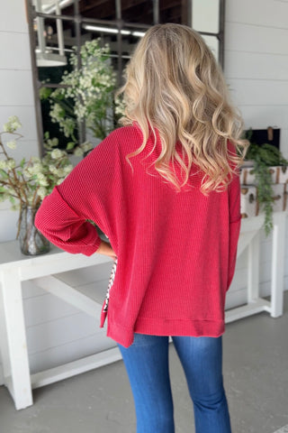 Lettie Red Shirts & Tops Heimish USA