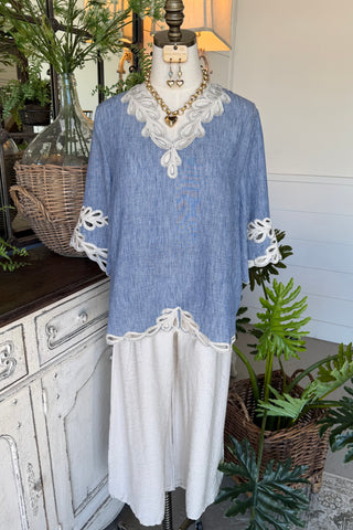 St John Top Denim Shirts & Tops Originalusa