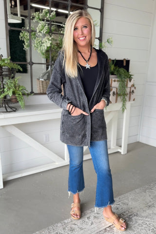 Lexley Cardi Wash Black Cardigan Staccato