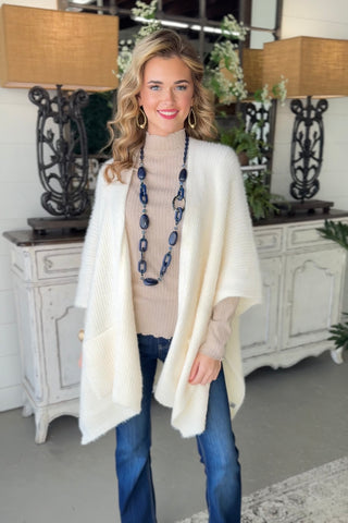 Opal Sweater Kimono Ivory Kimonos LETO